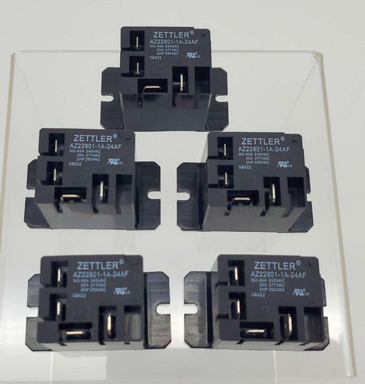 Zettler AZ22801-1A-24AF Mini Power Relays 40A 24V SPST Chasis Mount Pack of 5 1