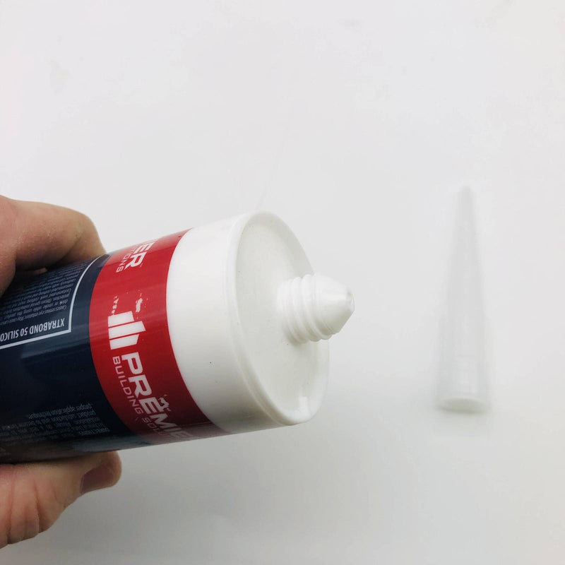 Premier Xtra Bond 50 Siliconized Acrylic Sealant White Paintable 10.1oz 24/case 8
