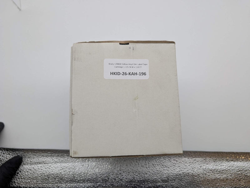 Brady 120848 Yellow Vinyl Film Label Tape Cartridge 1.125 IN W x 110 FT