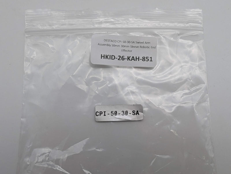 DESTACO CPI-50-30-SA Swivel Arm Assembly 50mm 30mm Sleeve Robotic End Effector