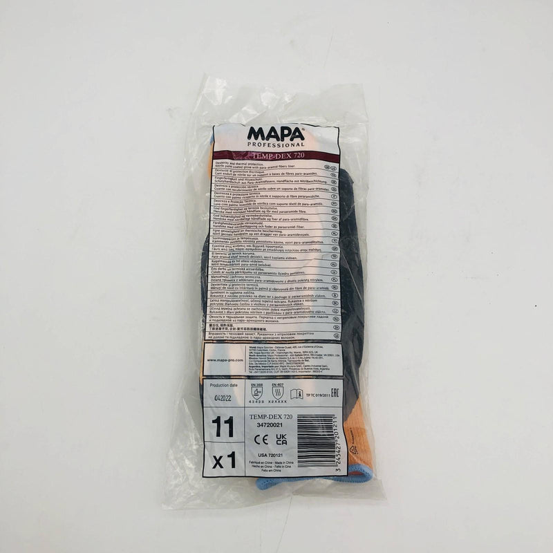 Mapa Temp-Dex 720 Work Glove Size 11 Nitrile Palm Thermal GL720-11 1 Pair 5