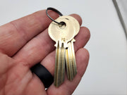 Yale 1-1/8" Mortise Cylinder Lock 6 Pin PC Keyway Satin Chrome 0-Bitted 2153 6