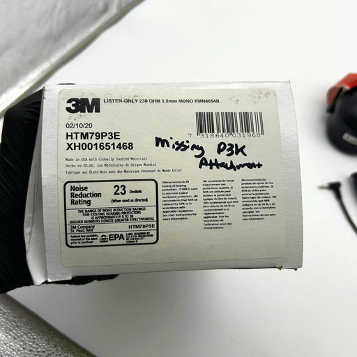 3M Peltor HTM79P3E XH001651468 Liston Only Headset Mount Missing Attachment P3K 2
