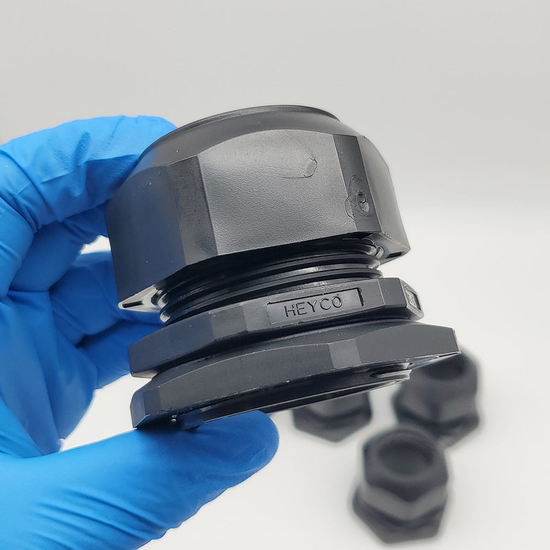 Heyco M3212 Cord Grips PG42 Liquid Tight Straight Thru w/ M9152 Nut Pack of 5 3