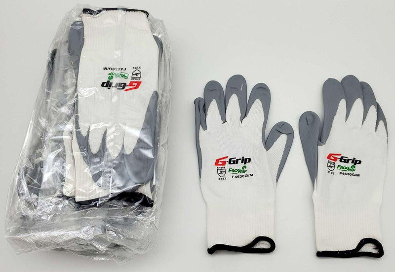 G-Grip Palm Nitrile Coated Work Gloves Size Medium 15 Gauge Seamless 12 Pairs 1