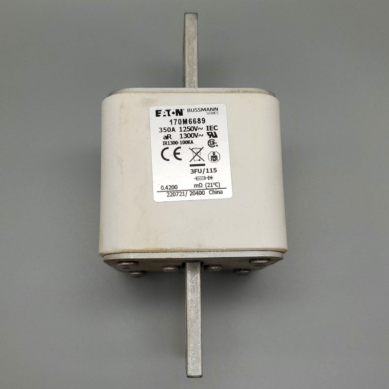 Bussmann 170M6689 Square Body Blade Fuse 350A 1250V Stud Mount 1