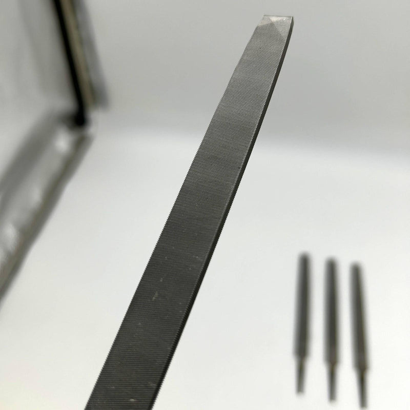Nicholson 6" Flat Double / Single Cut Smooth File 03533N Rectangular w/ Tang 4pk