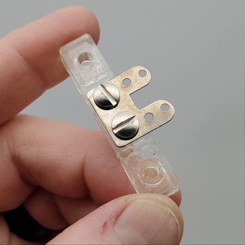 10x Ademco 181 Foil Blocks 1.4" Mounting Holes CTC 1-7/8" OAL USA Made 2