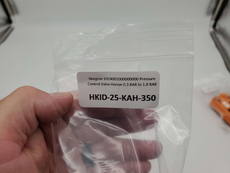 Norgren 1924001000000000 Pressure Control Valve Herion 0.3 BAR to 1.8 BAR 5