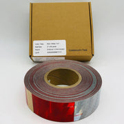 Aura 135-HY Conspicuity Tape 2in x 150ft Red White 11x7 Kiss Cut DOT-C2 1 Roll 1