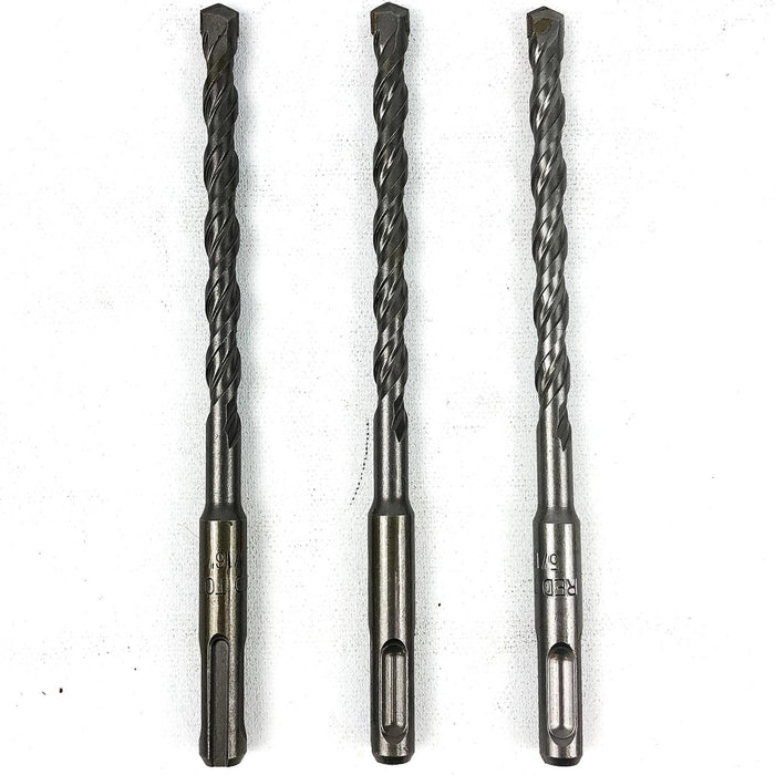 3pk Hammer Drill Bit 5/16" x 6" SDS Plus 3.75" LOC Carbide Tip Concrete Masonry 1