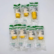 Bryant BRY5969Y Nylon Connector 15A 125V NFMA 5-15R 2 Pole 3 Wire Grounding 7pk 1