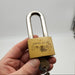 American Lock Padlock 2-1/8"L x 0.38"D Shackle 1-3/4" Wide No KC 41 USA Made 1