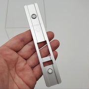 Adams Rite HQ13-0110 Faceplate Satin Aluminum 5-5/8"L x 1"W for 4540-50 Deadlock 2