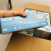 Microflex V244 Disposable Vinyl Glove XL Lightly Powdered Non Sterile 1000/Case 2