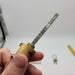 Falcon Rim Cylinder Lock 4-1/2" Length Satin Chrome No 951 E Keyway USA Made 5