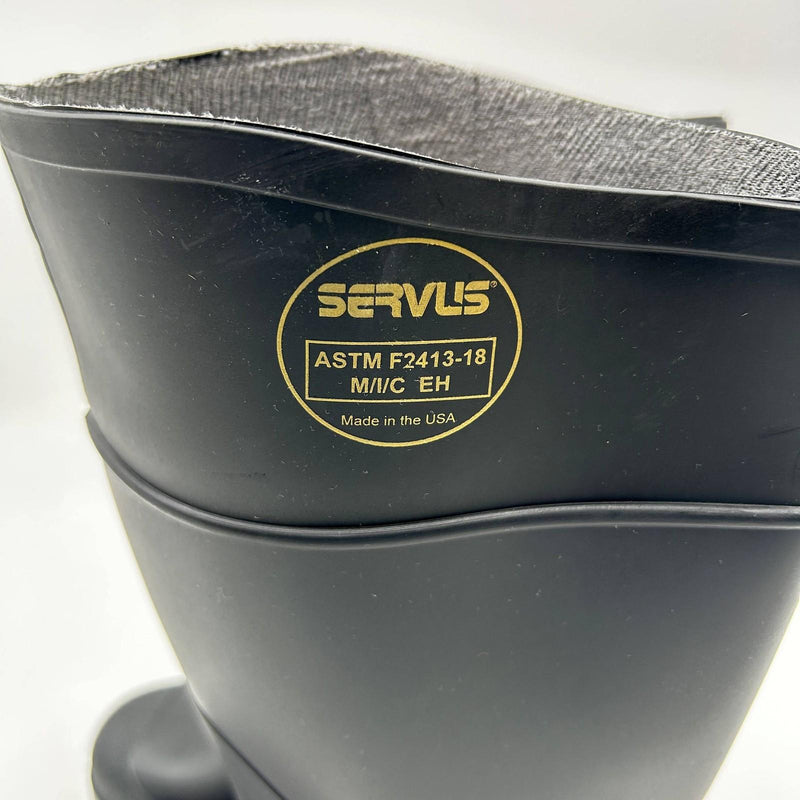 Servus 18821-BLM-080 Men's Rubber Boot Size 8 Steel Toe 14inch PVC Waterproof