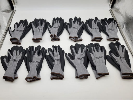 Nitrile Grip Work Gloves Sz Large Mechanics Gloves Global Glove 708345L 12 Pairs 1