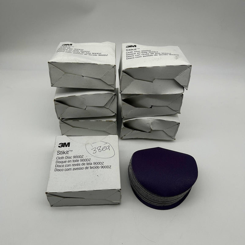 3M Stikit 49641 Cloth Disc 5inch 900DZ P120 Fine PSA Purple Lot of 338 Discs
