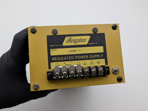 Acopian A24MT350 Linear Regulated Power Supply 24 VDC 3.5A Size M9 Case Damaged 2