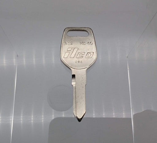 5x Ilco X19 HD40 Key Blanks for Some Older Honda Motorcycles Nickel Plated 1