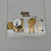 National C8125 Cabinet Door Lock Chrome 1-3/8"L x 7/8"D Cylinder Keyed Diff USA 1