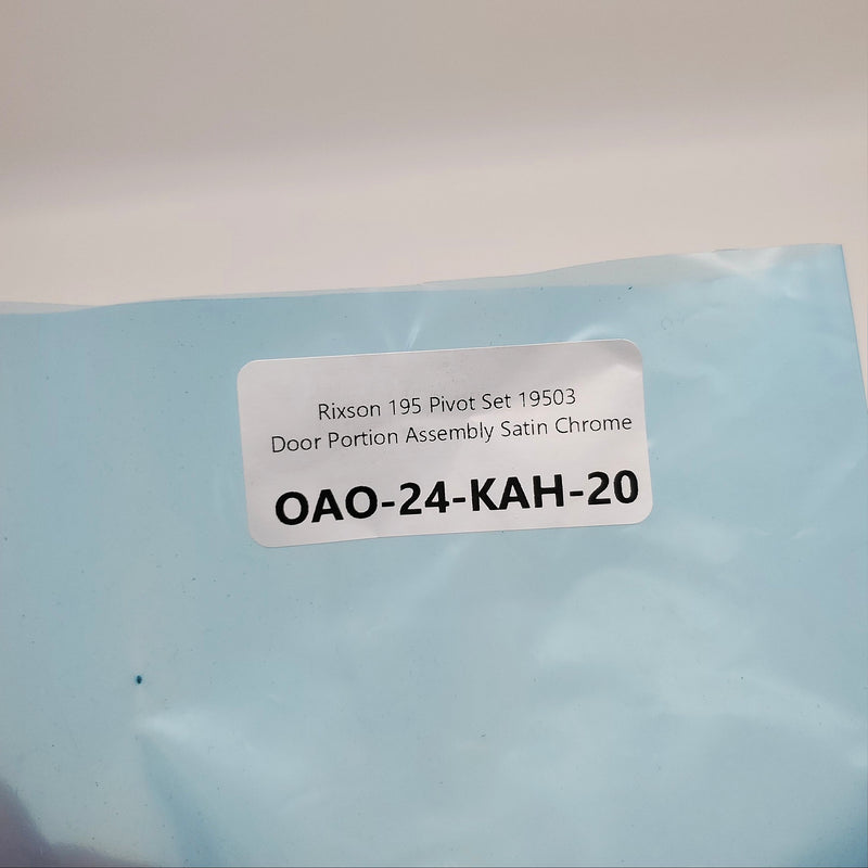 Rixson 195 Pivot Set 19503 Door Portion Assembly Satin Chrome Replacement Part 8