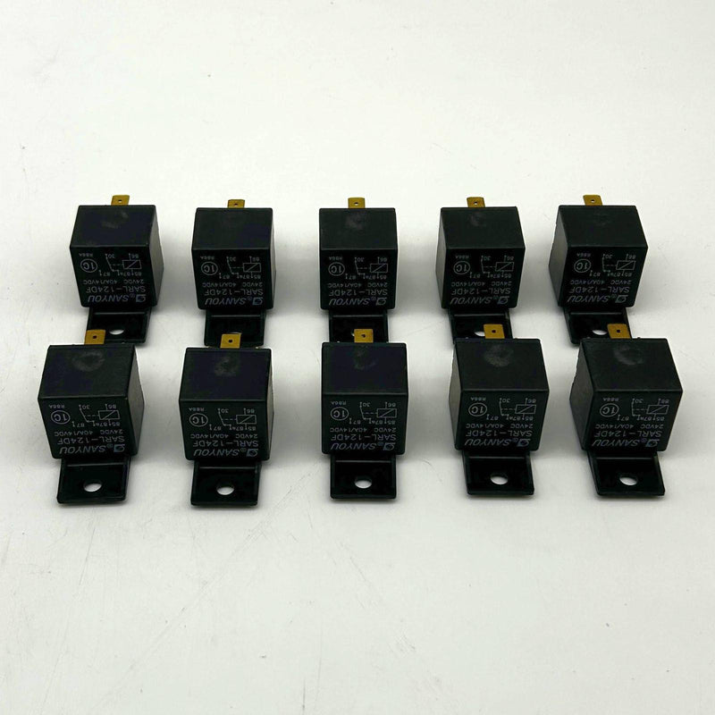 Sanyou SARL-124DF Power Relay 24VDC 40A/14VDC 5 Pins High Power Lot of 10 9