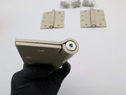 Hager 1250 Spring Hinges 4.5" x 4.5" Full Mortise Primed Pack of 3 NOS 5