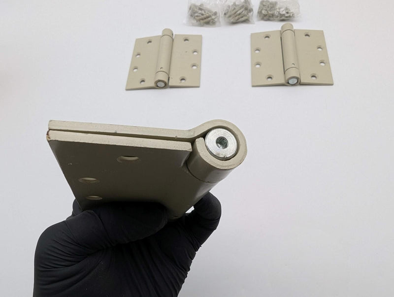 Hager 1250 Spring Hinges 4.5" x 4.5" Full Mortise Primed Pack of 3 NOS 5