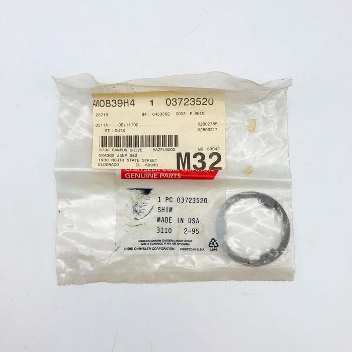 Mopar 3723520 Shim for Drive Pinion Bearing OEM New Old Stock NOS Sealed