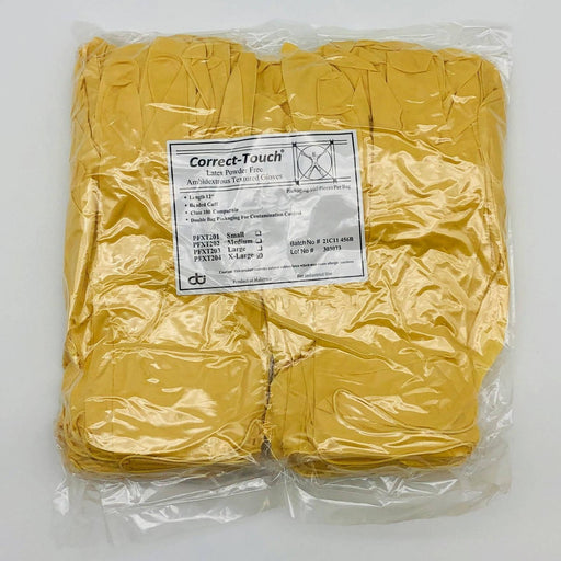 Correct-Touch PFXT204 Disposable Gloves XL Cleanroom 12" Latex PF 100/Bag 1