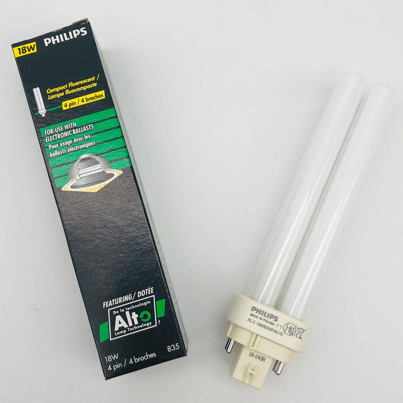 1x Philips 383323 Lamp PL-C 18W/835/4P/Alto 3500K White 1250 Lumens Industrial 1
