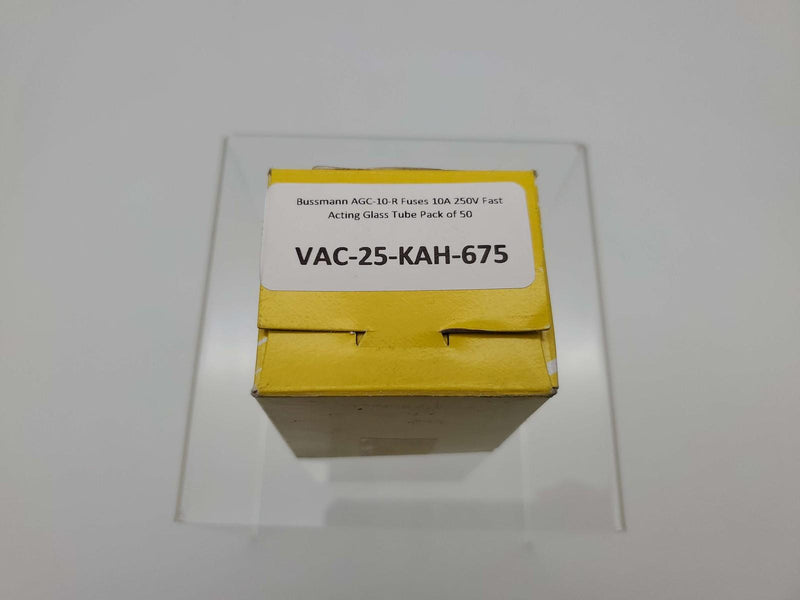 Bussmann AGC-10-R Fuses 10A 250V Fast Acting Glass Tube Pack of 50 3