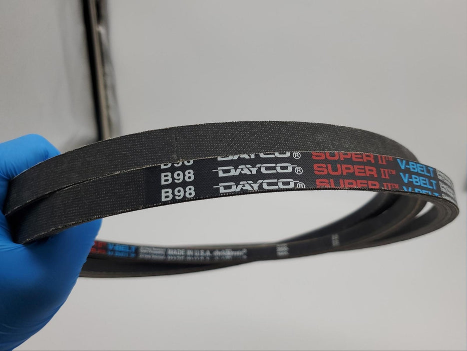 Dayco B98 Belt Super II 0.66" Width 101" Length B Section V-Belt 3