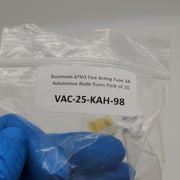 Bussmann ATM3 Fast Acting Fuse 3A Automotive Blade Fuses Pack of 10 4