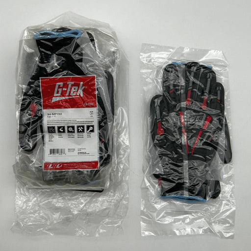 PIP G-Tek Impact 34-MP150 Gloves Size 2XL 15G Black Nylon Shell with TPR 6 Pairs 1