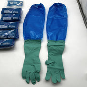 PolyCo 41350 Sleeve Gloves Small/7 Disposable Nitrile 11 Mil Polyolefin 6 Pairs 3