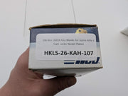 10x Ilco 1635K Key Blanks for Some Arfe K Cam Locks Nickel Plated 4