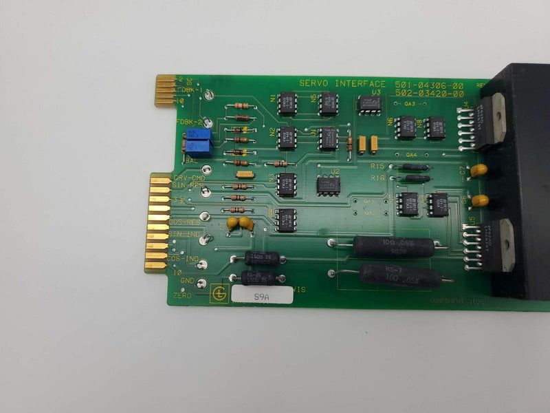 Giddings & Lewis 502-03420-00 Servo Interface Board 501-04306-00 8000 Series CNC 3