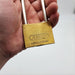 Abus No 85 / 50 Padlock 7-3/4"L x 0.30" D Shackle 2" Wide Body Solid Brass 3