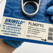 Uniweld FL3437TC Single Flint Lighter w Renewal Flints and Standard Tip Cleaner 3