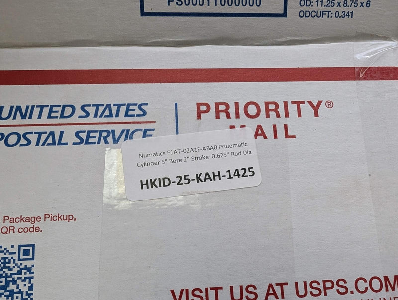 Numatics F1AT-02A1E-ABA0 Pnuematic Cylinder 5" Bore 2" Stroke 0.625" Rod Dia 6