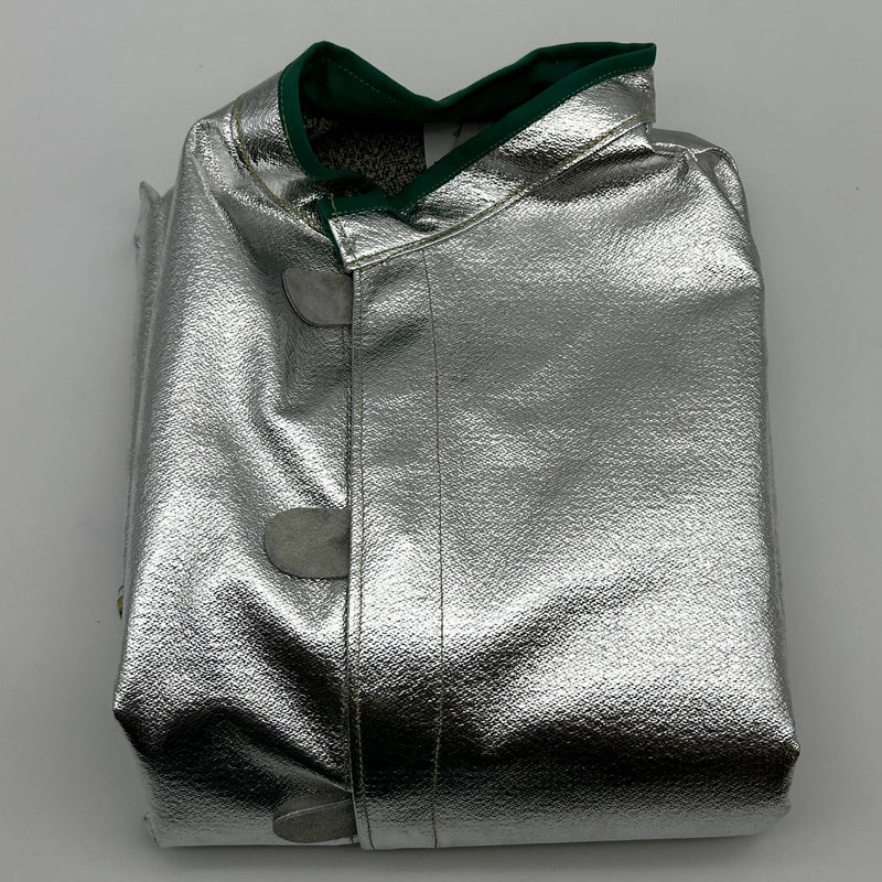 National C22NL4X45 Aluminized Coat 4XL Deluxe 45in Vented Silver Carbon Armour