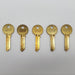 5x Lori L220 Key Blanks Brass USA Made Vintage NOS 3