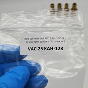 Barb-Lok Hose Ends 1/2" -8 x 3/8"-18 -6 Male NPTF Lawson 97502 Pack of 5 5