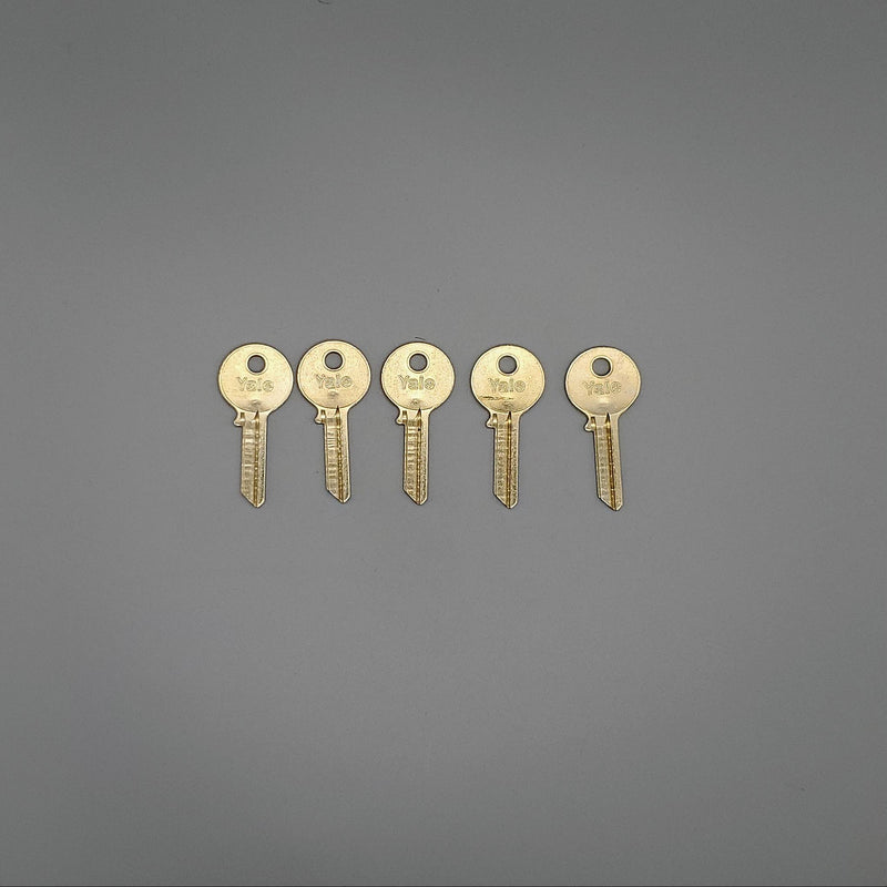 5x Yale RN13 Key Blanks JA Keyway Nickel Silver 5 Pin NOS 3