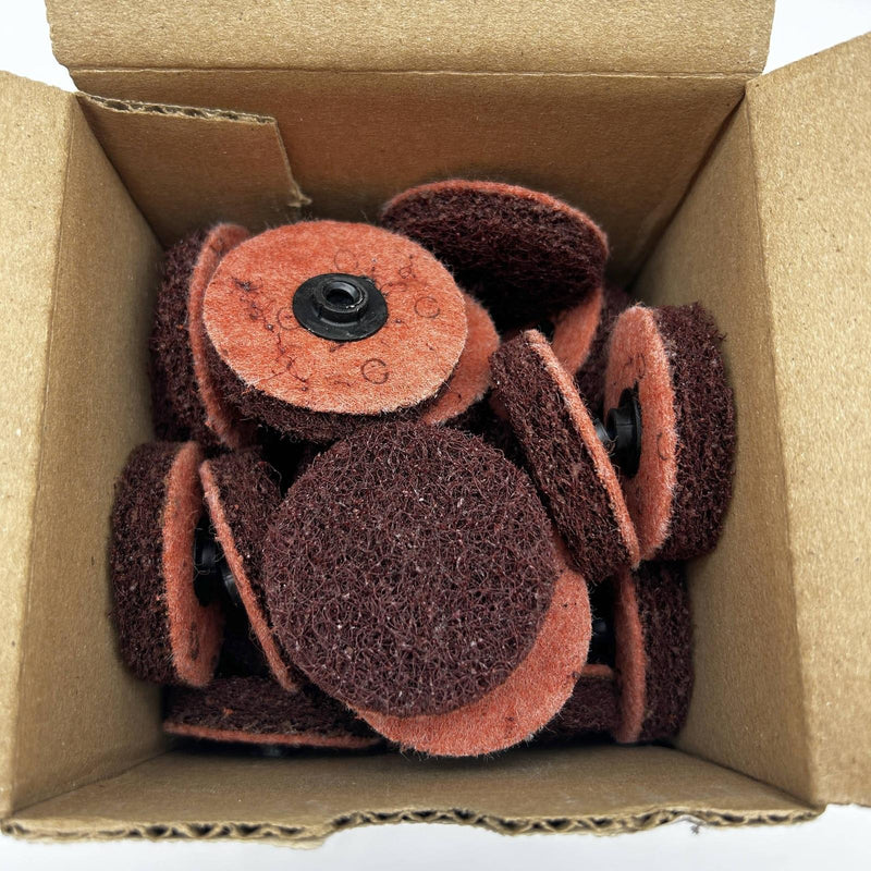 Merit 08834166394 Buffing Quick Change Discs 2inch CRS Type 2 A/O Coarse 50/Box 1