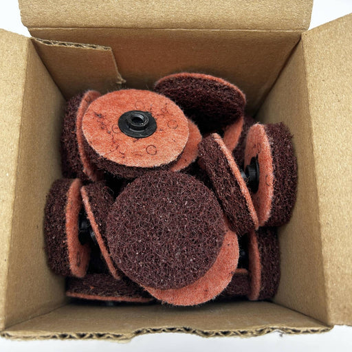 Merit 08834166394 Buffing Quick Change Discs 2inch CRS Type 2 A/O Coarse 50/Box 1
