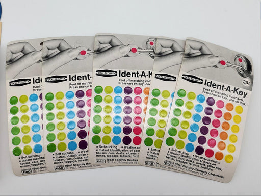 Ideal Security Ident-A-Key Lock & Key Identification Sticker Dots 50 Sheets 9650 2